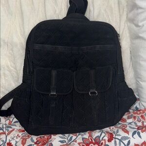 Black Quilted Backpack